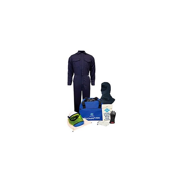 National Safety Apparel ArcGuard KIT2CV08B3X08 8 cal/cm2 Arc Flash Kit w/ FR Coverall w/ Balaclava, 3XL, Glove Size 08 KIT2CV08B3X08 - main